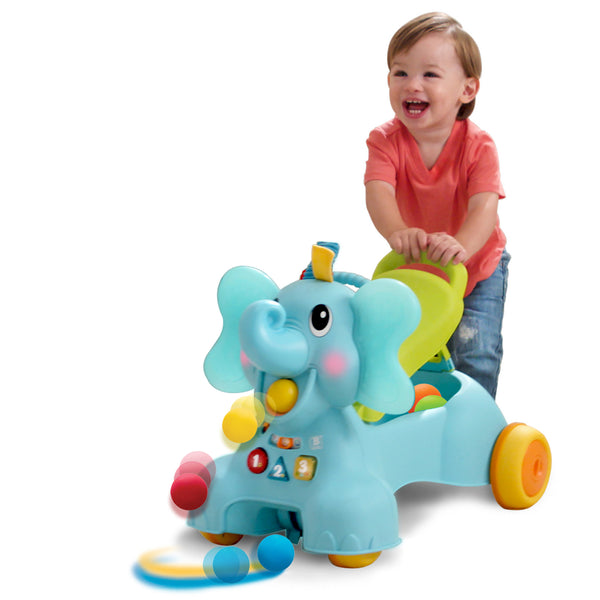 Ollie, 3-in-1 Sit, Walk Ride Elephant - Main Image